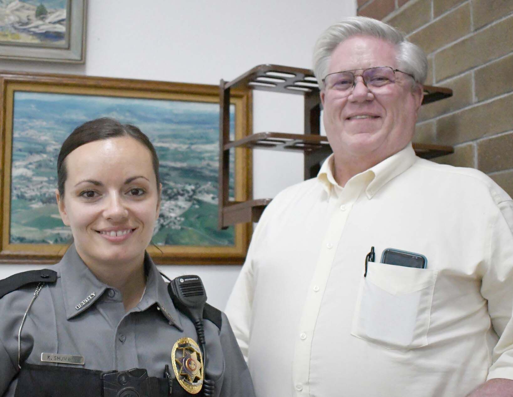 Hotchkiss Deputy Kelsey Shumway and Marshal Daniel Miller - Edited